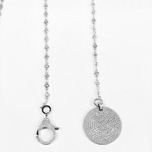Designer Micropave Pendant Necklace